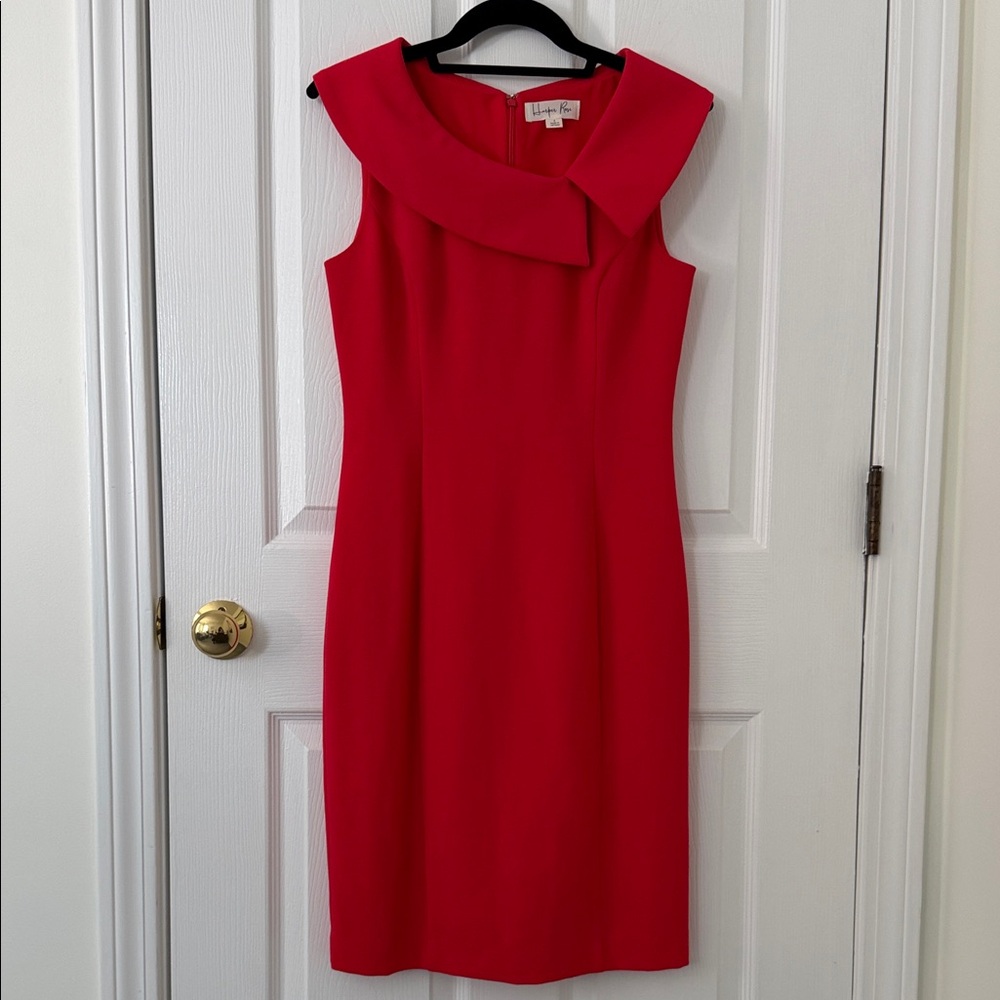 Elegant Red Midi Dress